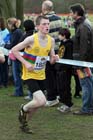 Philip Winkler (North East) in the Under-15 Boys, McCain Inter Counties Cross Country, Cofton Park, Birmingham.